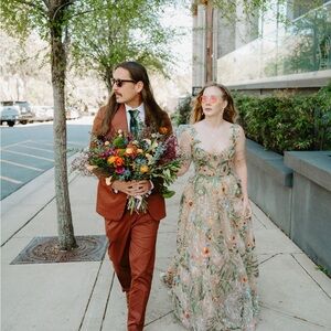 New Terra Matoshi Whispering Forest Corset Gown Size 10